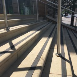 Yorkstone Steps with visibility strips